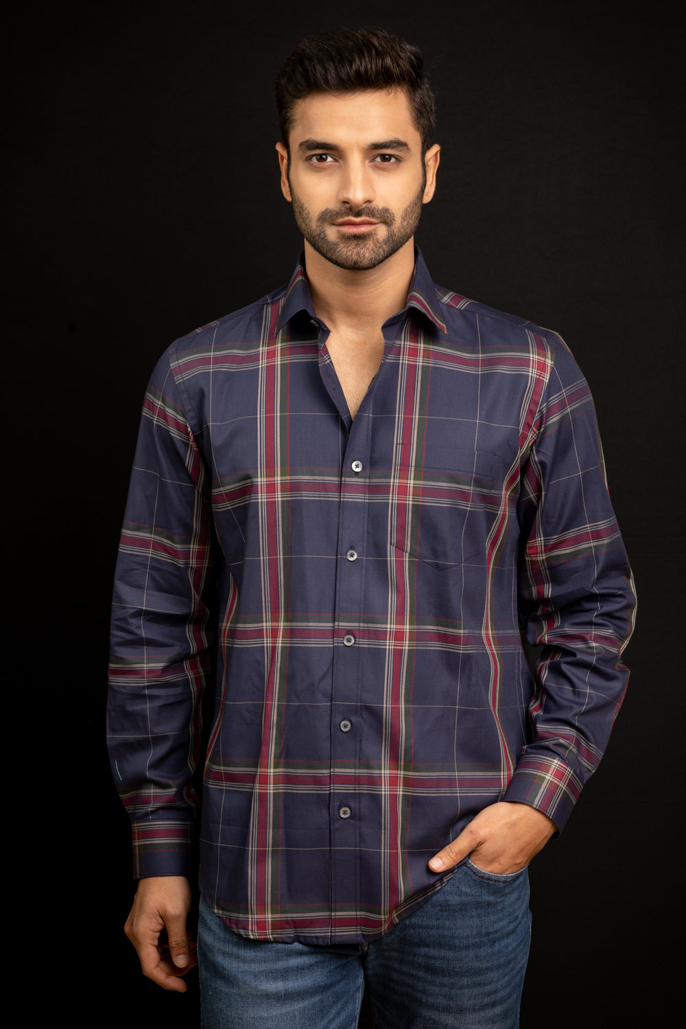 CRUSADER - EXCLUSIVE YARN DYED GIZA COTTON SHIRT