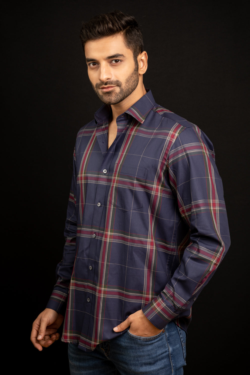 CRUSADER - EXCLUSIVE YARN DYED GIZA COTTON SHIRT